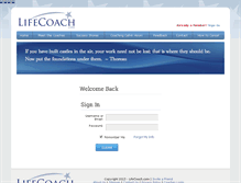 Tablet Screenshot of journal.lifecoach.com